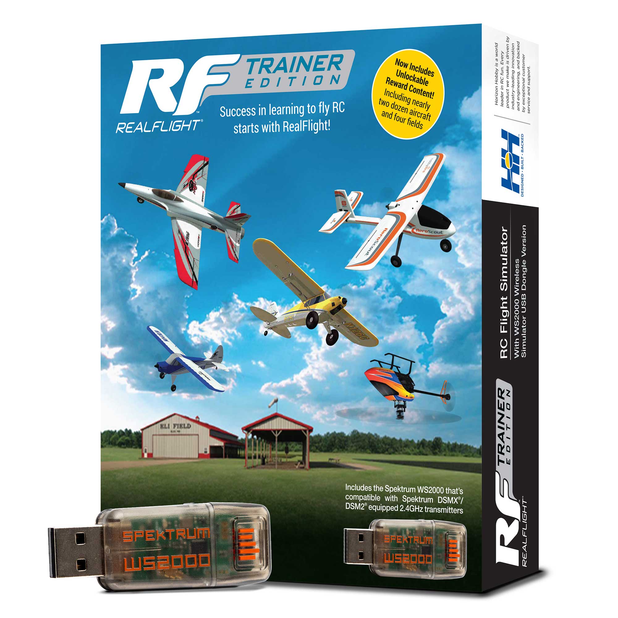 RealFlight Trainer Edition RC Flight Simulator with WS2000 Wireless  Simulator USB Dongle