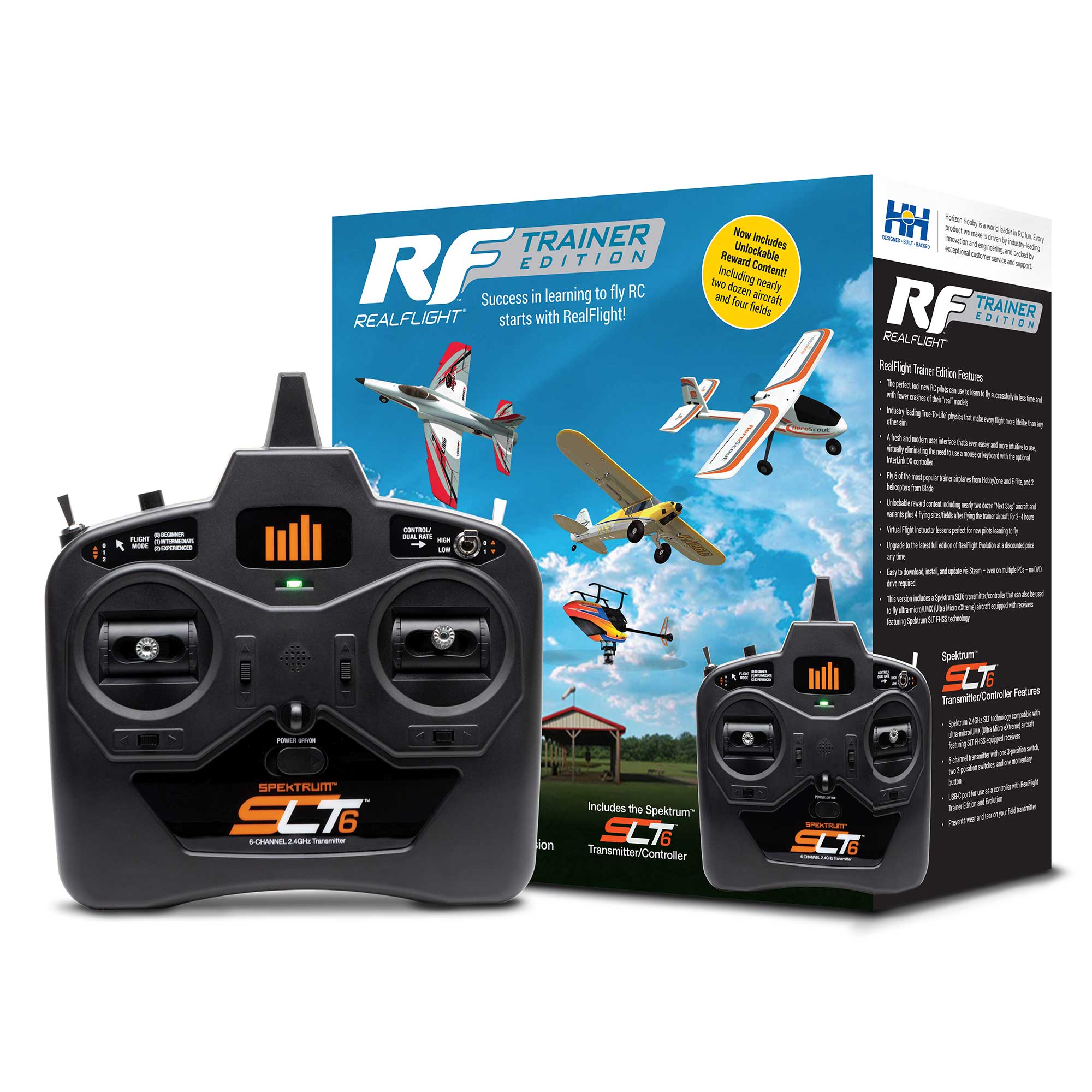 RealFlight Trainer Edition RC Flight Simulator with SLT6  Transmitter/Controller | RealFlight